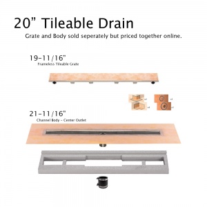   20" Tileable Drain