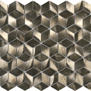   Diamond Cube Bronze Mosaic