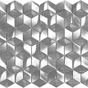   Diamond Cube Silver Mosaic