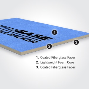48" x 60" x1/2" Foam Tile Backer Board