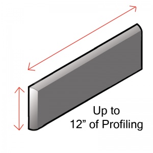   Up to 12" of Matte Profiling  