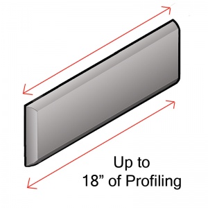   Up to a Total of 18" of Matte Profiling  