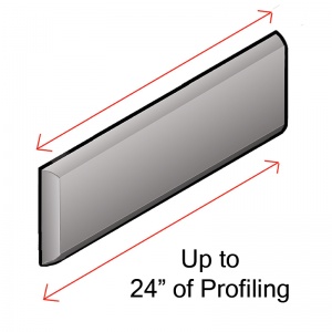   Up to a Total of 24" of Matte Profiling  