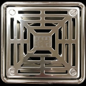 4" x 4" Stainless Drain