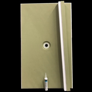 48" x 60" Center Drain Shower Kit