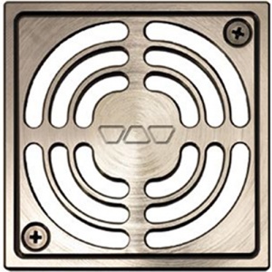 4" x 4" Brushed Nickel Drain