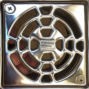 4" x 4" Chrome Drain