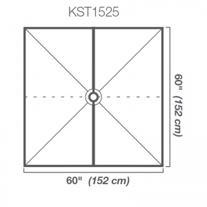   60" x 60" Shower Tray  