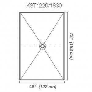   48" x 72" Shower Tray  