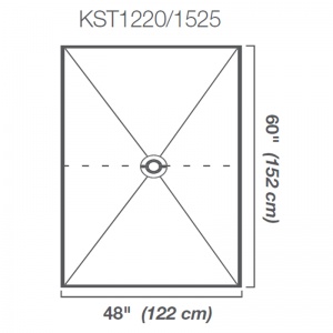   48" x 60" Shower Tray  