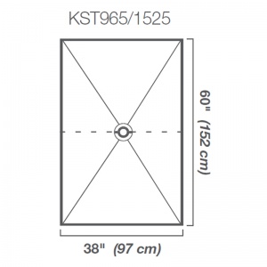   38" x 60" Shower Tray  