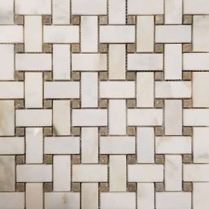 1" x 2" Basketweave Mosaic