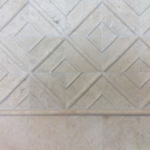 Ivory Light Travertine Installation