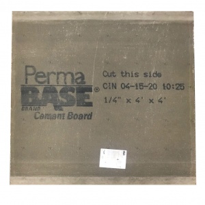 48" x 48" x 1/4" Concrete  Board